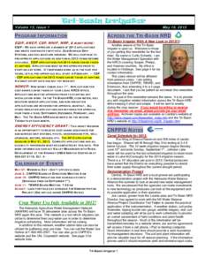 Volume 13, Issue 1  Tri-Basin Irrigator May 16, 2013