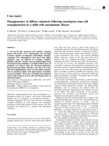 Bone Marrow Transplantation, 1257–1259 & 2004 Nature Publishing Group All rights reserved $30.00 www.nature.com/bmt  Case report