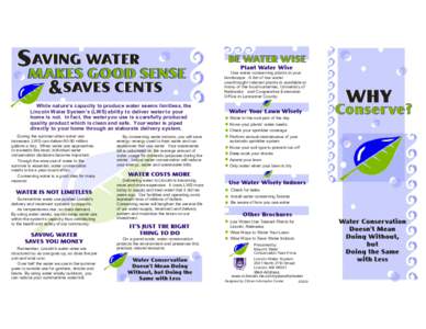 Waste reduction / Water conservation / Water / Sustainability / Environment / Water management