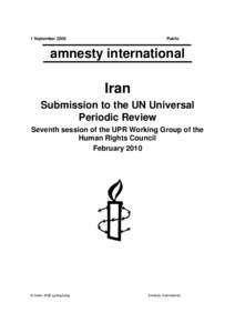 Microsoft Word - AI_UPR_IRN_S07_2010_Amnesty International.doc