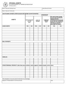 SPOUSAL ASSETS  Clear Fields ND DEPARTMENT OF HUMAN SERVICES/EAP SFN)