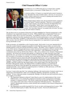 Financial Section  Chief Financial Officer’s Letter Louis Shumway was an FBI snitch and an accountant whose valuable information led to a conviction of “Public Enemy No. 1” in[removed]A notorious mobster, Al Capone w