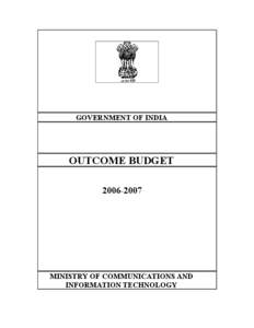 -  GOVERNMENT OF INDIA OUTCOME BUDGET[removed]