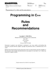 C++ / Cross-platform software / C programming language / Method / Procedural programming languages / Cfront / C++ classes / C / Header file / Software engineering / Computer programming / Computing