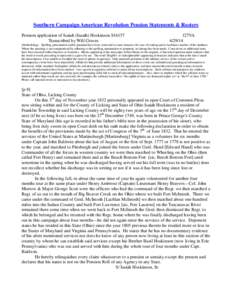 Southern Campaign American Revolution Pension Statements & Rosters Pension application of Isaiah (Isaaih) Hoskinson S16157 Transcribed by Will Graves f27VA[removed]