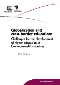 International Institute for Educational Planning Globalization and cross-border education: Challenges for the development