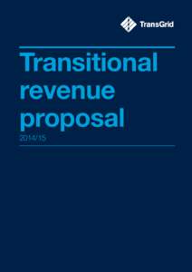 TRANSGRID TRANSITIONAL REVENUE PROPOSAL | [removed]MAR