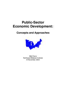 Economic Development Concepts and Strategies