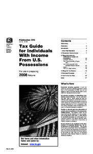 Public economics / Accountancy / United States federal income tax / Income tax in the United States / Withholding tax / Gross income / IRS tax forms / Foreign tax credit / Earned income tax credit / Taxation in the United States / International taxation / Tax credits