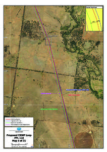 Application for a 15 year no coverage determination for the GLNG Comet Ridge - Wallumbilla pipeline, Annexure 5 CRWP Loop map 5 of 31, 12 February 2015