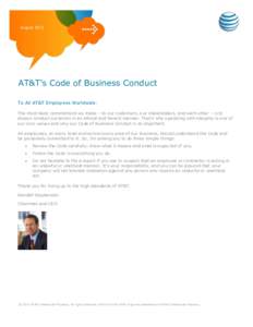AT&T’s Code of Business Conduct