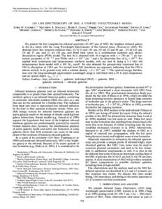 THE ASTROPHYSICAL JOURNAL, 511 : 721È729, 1999 February[removed]The American Astronomical Society. All rights reserved. Printed in U.S.A. ISO LWS SPECTROSCOPY OF M82 : A UNIFIED EVOLUTIONARY MODEL JAMES W. COLBERT,1,2