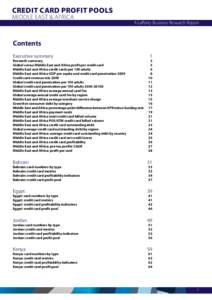 Credit card Profit pools  middle east & africa