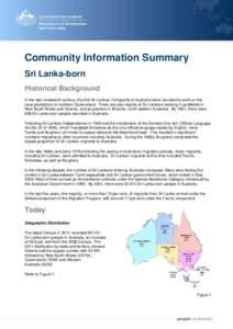 Sri Lanka Community Information Summary