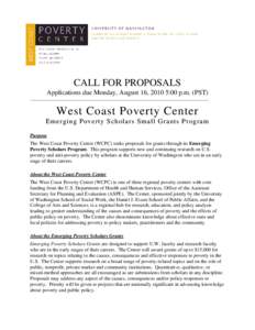 Microsoft Word - WCPC[removed]Emerging Scholar Grant RFP.doc