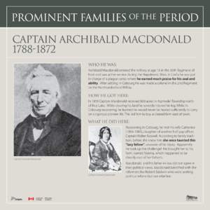 Cobourg /  Ontario / Northumberland / Clan Donald / Fathers of Confederation / British Isles / Archibald Macdonald / Year of birth uncertain / Macdonald