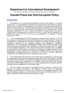 Counter-Fraud and Anti-Corruption Policy