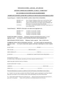 PIPE BANDS VICTORIA A.0035346S. ABN A0035346S  GEELONG HIGHLAND GATHERING, SUNDAY, 1 MARCH[removed]VICTORIAN STATE PIPE BAND CHAMPIONSHIPS AGGREGATE CONTEST AS PER THE AUSTRALIAN PIPE BAND CONTEST REGULATION Contest El