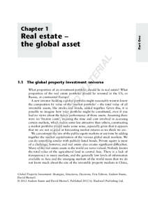 Chapter 1  The global property investment universe MA