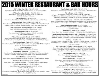 RestaurantHours-Winter2015