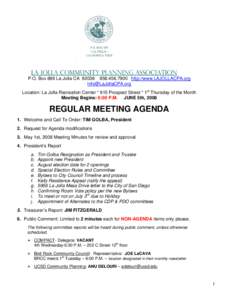 La Jolla Community Planning Association