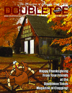 The Magazine of Clogging Since[removed]DOUBLETOE TIMES  www.doubletoe.com