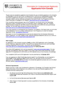 Oxbridge / Standardized tests / Cheltenham / UCAS / BioMedical Admissions Test / GCE Advanced Level / University of Cambridge / IB Diploma Programme / College application / Education / University and college admissions / Higher education in the United Kingdom