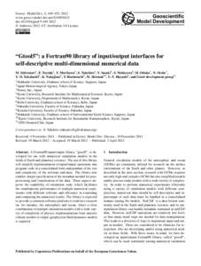 Earth sciences graphics software / Computer file formats / NetCDF / Computational science / Array programming languages / Global climate model / Fortran / SAS / NetCDF Operators / Computing / Atmospheric sciences / Meteorology