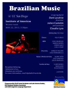 Brazilian Music singer/guitarist @ UC San Diego  Dani Lasalvia