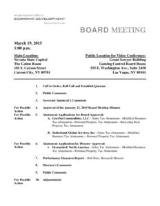 Microsoft Word - Final - GOED Board Meeting Agenda March 19, 2015