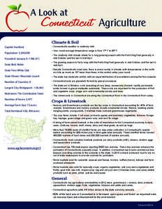 A Look at  Connecticut Agriculture