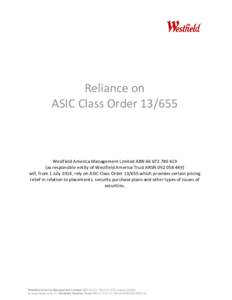 Microsoft Word - WAML Reliance on ASIC Class Order.docx