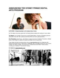 Microsoft Word - ANNOUNCING THE SYDNEY FRINGE DIGITAL ARTS PROGRAM.doc