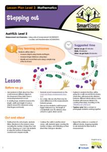 Lesson Plan Level 2: Mathematics  Stepping out FOR PRIMARY SCHOOLS  AusVELS: Level 2