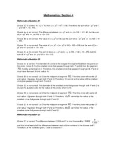 Mathematics: Section 4 Mathematics Question[removed]