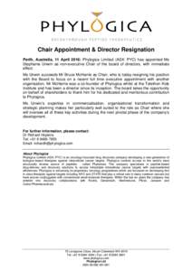 Microsoft WordChair Appointment & Director Resignation.docx