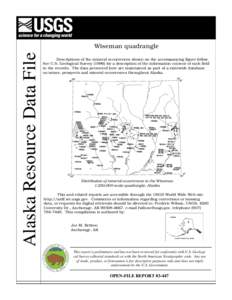 Mineral exploration / Gangue / Anchorage /  Alaska / Ore / Malachite / Crystallography / Economic geology / Geology / Chemistry