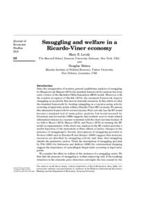 Journal of Economic Studies 22,6  Smuggling and welfare in a