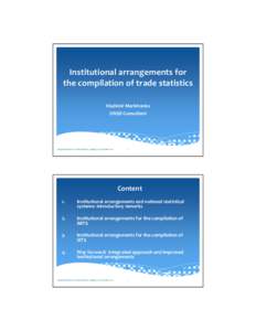 Microsoft PowerPoint - Agenda item 15 - UNSD - Vladimir Markhonko - Institutional arrangements.pptx