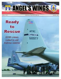 Volume 3, No. 8  920th Rescue Wing, Patrick AFB, Fla. September 2005