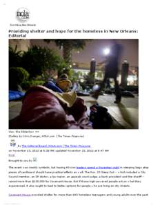 Street culture / Journalism / Personal life / Covenant House / Homelessness / The Times-Picayune