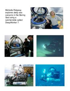 Michelle Ridgway explores deep sea canyons in the Bering Sea using a submersible called DeepWorker 7.