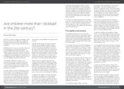 Are children more than ‘clickbait’ in the 21st century?  Are children more than ‘clickbait’ in the 21st century? Are children more than ‘clickbait’ in the 21st century?