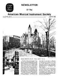NEWSLETTER Of The American Musical Instrument Society ...