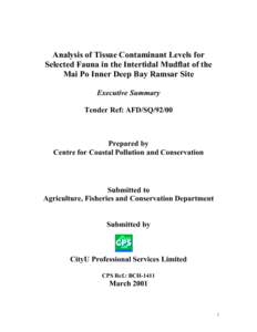 Endocrine disruptors / Aquatic ecology / Soil contamination / Conservation in Hong Kong / Mai Po / Mai Po Marshes / Persistent organic pollutant / Chlordane / Water pollution / Environment / Water / Earth