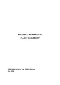Botany Bay National Park - plan of management (PDF - 164KB)