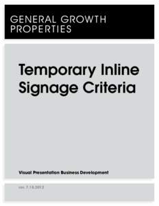 Temporary Inline Signage Criteria Visual Presentation Business Development rev[removed]