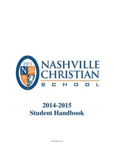 2014 Student Handbook - MASTER