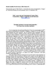 Bastien Irondelle, Post-doctorant, CERI-Sciences Po. Communication pour la Table Ronde « L’énonciation des normes internationales », Congrès de l’Association française de science politique, Lyon[removed]septembre 2005.