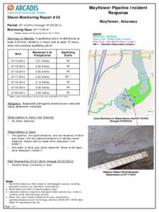 Mayflower Pipeline Incident Response Sheen Monitoring Report #39  Mayflower, Arkansas